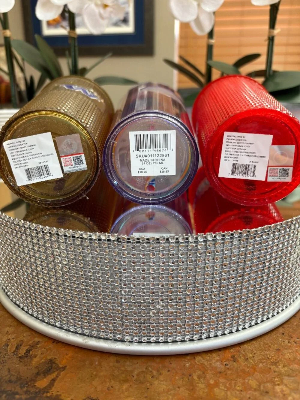 Starbucks BNWT Collection of Tumblers Bling